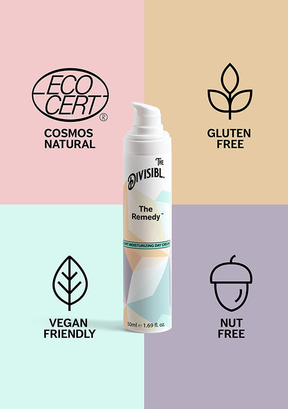 The Remedy - Light Moisturizing Day Cream - With its certifications of Nut Free, Gluten Free and Vegan Friendly