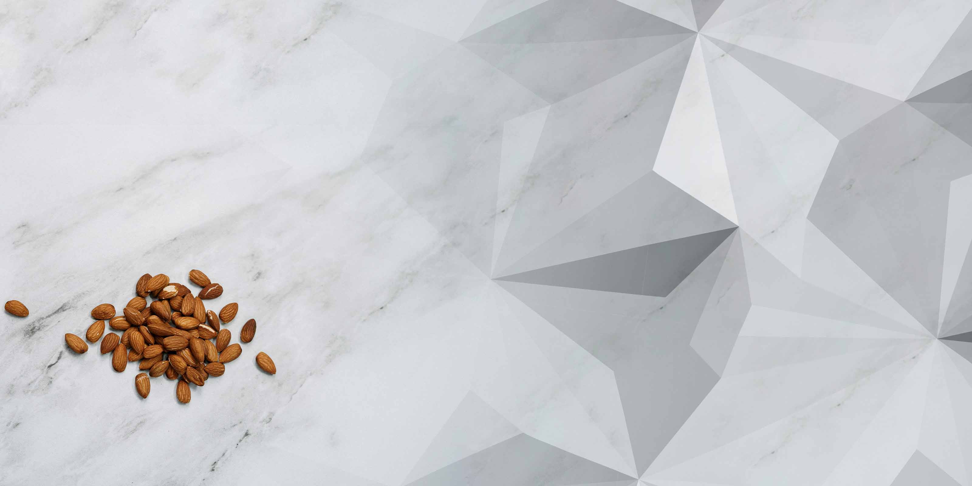Almonds in Certified Natural collection header—plant-based, clean beauty ingredients